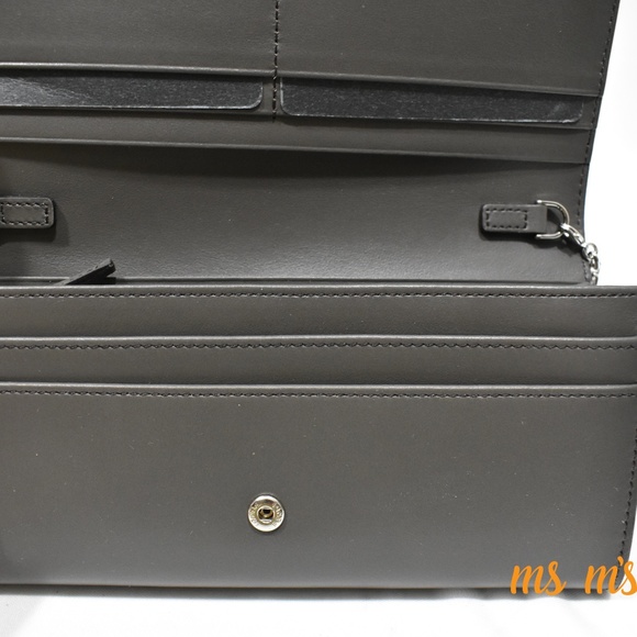 NIB Fendi Faces Leather Wallet on Chain Clutch - Picture 6 of 8